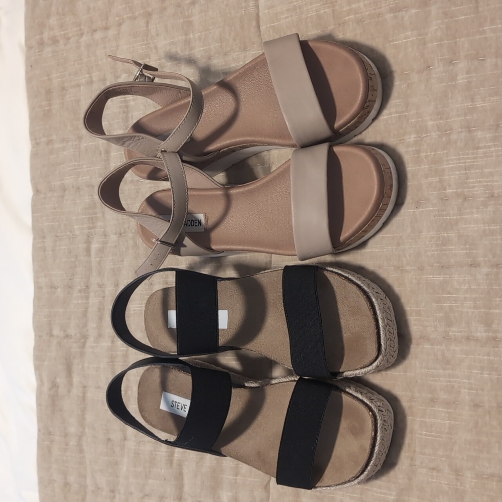 Steve Madden platform sandals size 8